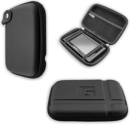 caseroxx GPS-Tasche für Tomtom Start 25 EU Traffic, (GPS-Tasche mit Reissverschluss und Gummizug in schwarz) von caseroxx