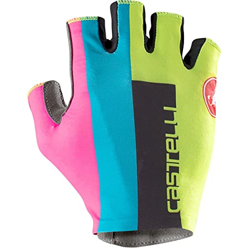 CASTELLI COMPETIZIONE 2 GLOVE, Elektrischer Kalk/Schwarz-Blau-Magnern, XXL von CASTELLI