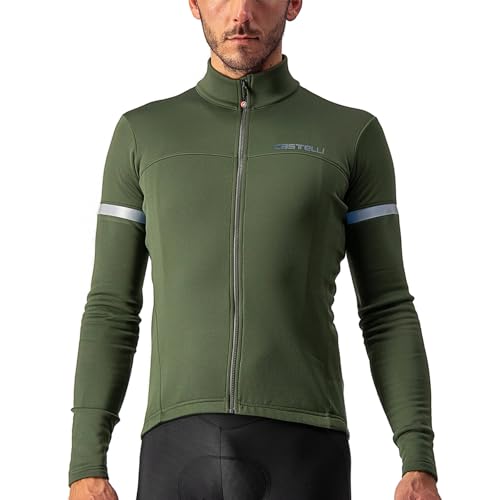 Castelli Men's Fondo 2 Jersey FZ T-Shirt, Military Green/Silver Reflex, S Castelli Men's Fondo 2 Jersey FZ T-Shirt, Military Green/Silver Reflex, S von CASTELLI