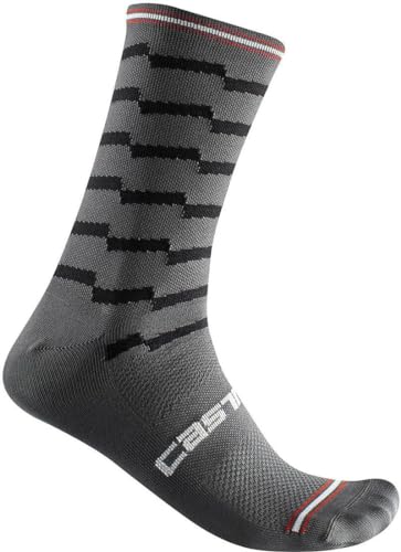 CASTELLI Unlimited 18 Sock, DUNKELGRAU/SCHWARZ, XXL von CASTELLI