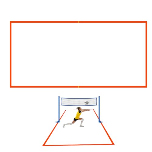 Beach Volleyball Lines, Court Boundary Markers, Heavy Duty Adjustable Tape, Portable Reusable Set, Full Size, for Outdoor Games Training Tournaments, 30x30x6cm Black Red Blue Beach Volleyball Lines, Court Boundary Markers, Heavy Duty Adjustable Tape, Portable Reusable Set, Full Size, for Outdoor Games Training Tournaments, 30x30x6cm Black Red Blue von ccuzs