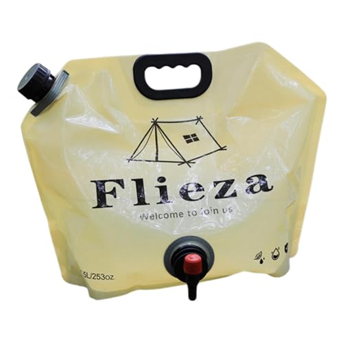 ccuzs Camping Wasserspeicher, faltbarer Wasserbehälter | Tragbare faltbare Trinkflasche | 7,5 Liter/1,98 Gallonen Lebensmittelbehälter mit Wasserhahn für Wanderrucksack von ccuzs