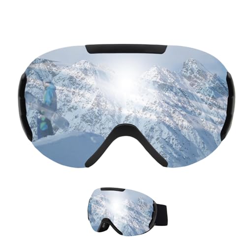 ccuzs Clear Vision Snow Ski Goggles Anti-Fog with UV Protection - Unbreakable PC Lenses and TPU Frame Snowboard Goggles for Men, Women, And Youth for Ski and Snowboarding von ccuzs