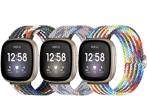 chinbersky 3 Stück Armband Kompatibel mit Fitbit Versa 3/Fitbit Versa 4/Fitbit Sense/Fitbit Sense2 Nylon Armband, Weiches Verstellbares Geflochtenes Ersatz-Sportband,Geeignet für Männer und Frauen chinbersky 3 Stück Armband Kompatibel mit Fitbit Versa 3/Fitbit Versa 4/Fitbit Sense/Fitbit Sense2 Nylon Armband, Weiches Verstellbares Geflochtenes Ersatz-Sportband,Geeignet für Männer und Frauen von chinbersky