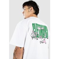 Cleptomanicx Full Time Service T-Shirt white von cleptomanicx