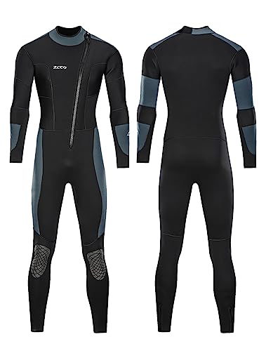 clhjinruoliu Herren Neoprenanzug 5MM Neopren Ganzkörper-Tauchanzüge Front Zip Neoprenanzug Zum Tauchen, Schnorcheln, Surfen, Schwimmen,XL von clhjinruoliu