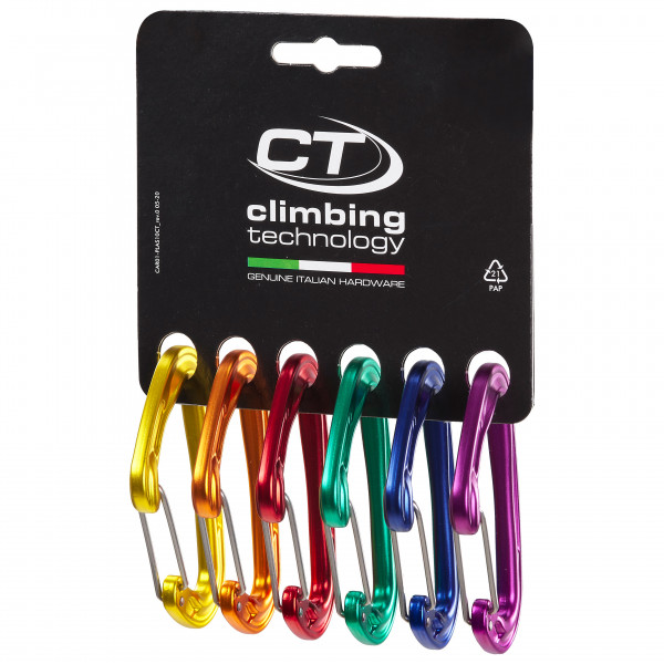 Climbing Technology - Fly-Weight Evo - Schnappkarabiner Gr 6 Pack schwarz von climbing technology