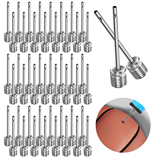 Cobee 50 Stück Ball Pumpen Nadel,Ballpumpen-Aufblasnadeln Dual-Port-Basketballpumpen-Nadeln Edelstahl-Pumpennadeln zum Aufblasen von Fußball, Basketball, Volleyball, Rugby, Fußball,Sportbällen Cobee 50 Stück Ball Pumpen Nadel,Ballpumpen-Aufblasnadeln Dual-Port-Basketballpumpen-Nadeln Edelstahl-Pumpennadeln zum Aufblasen von Fußball, Basketball, Volleyball, Rugby, Fußball,Sportbällen von Cobee