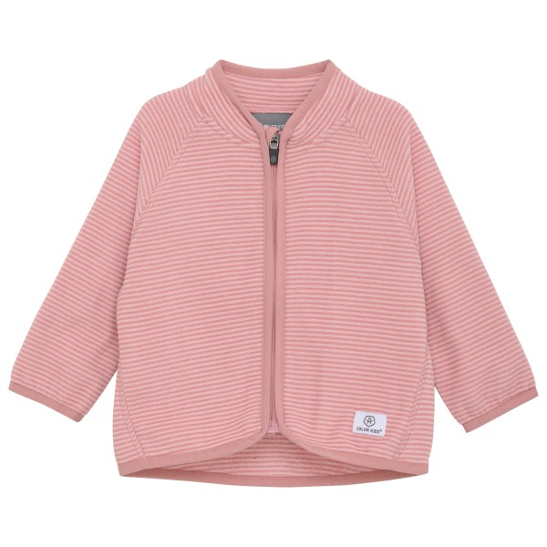 Color Kids - Baby Fleece Jacket Striped - Fleecejacke Gr 104;74;86;98 blau;rosa von color kids
