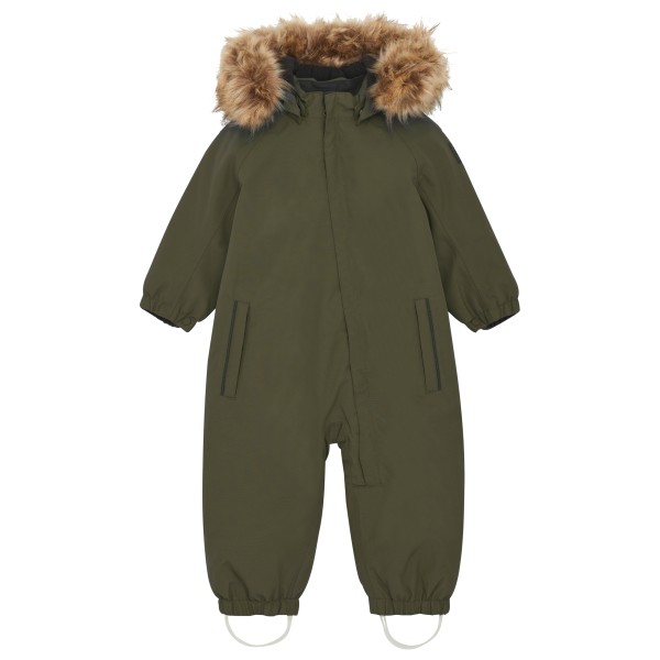 Color Kids - Baby's Coverall with fake Fur - Overall Gr 74 oliv Color Kids - Baby's Coverall with fake Fur - Overall Gr 74 oliv von color kids