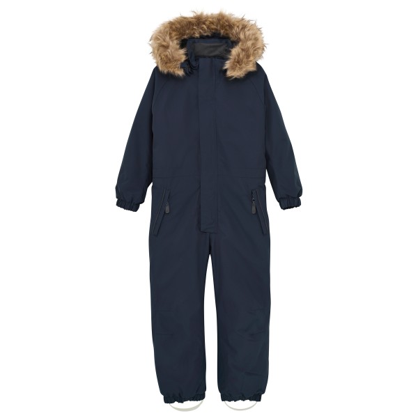 Color Kids - Kid's Coverall with fake Fur - Overall Gr 104 blau von color kids