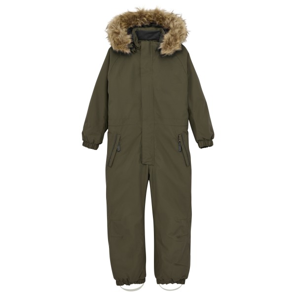 Color Kids - Kid's Coverall with fake Fur - Overall Gr 140 braun von color kids