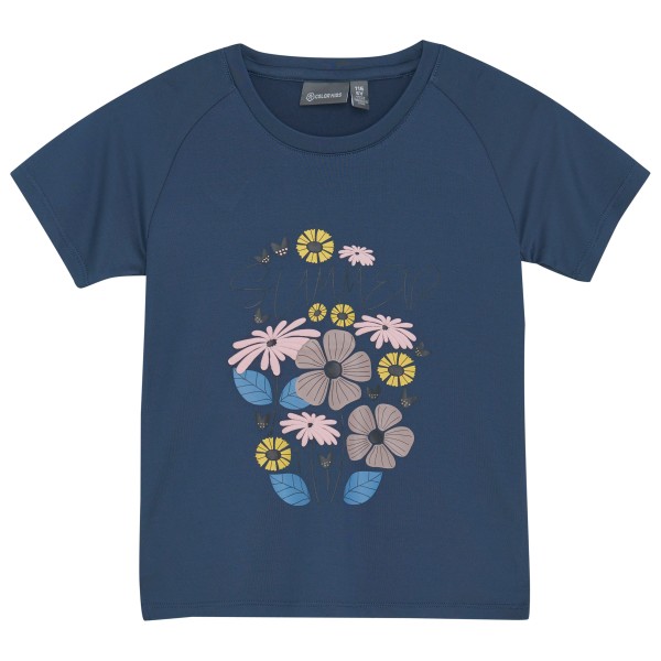 Color Kids - Kid's Girl T-Shirt with Print S/S - Funktionsshirt Gr 128 blau Color Kids - Kid's Girl T-Shirt with Print S/S - Funktionsshirt Gr 128 blau von color kids