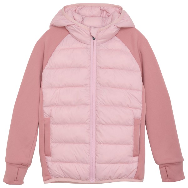 Color Kids - Kid's Hybrid Fleece Jacket with Hood - Kunstfaserjacke Gr 134 rosa von color kids