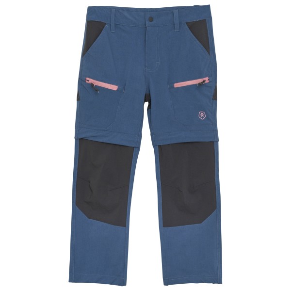 Color Kids - Kid's Pants Stretch Zip Off - Trekkinghose Gr 128 blau von color kids
