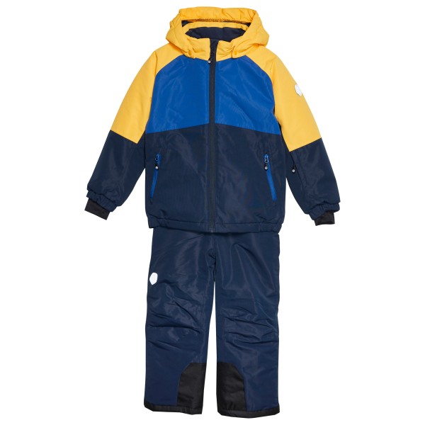 Color Kids - Kid's Ski Set Colorblock - Skijacke Gr 122;140;152;164;98 blau;rosa von color kids