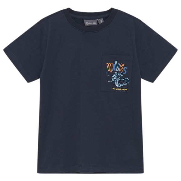 Color Kids - Kid's T-Shirt with Prints S/S - T-Shirt Gr 140 blau Color Kids - Kid's T-Shirt with Prints S/S - T-Shirt Gr 140 blau von color kids