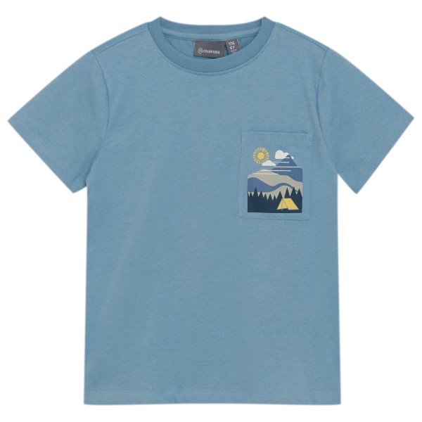 Color Kids - Kid's T-Shirt with Prints S/S - T-Shirt Gr 176 türkis von color kids