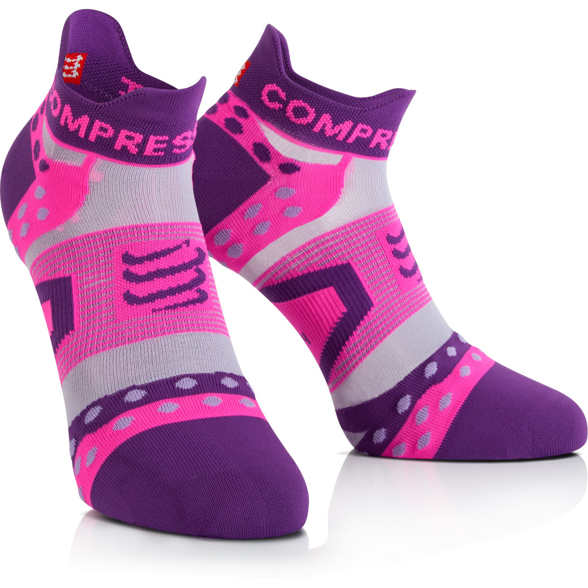 Compressport Pro-Racing-Socks Ultra Light Run purple. von compressport