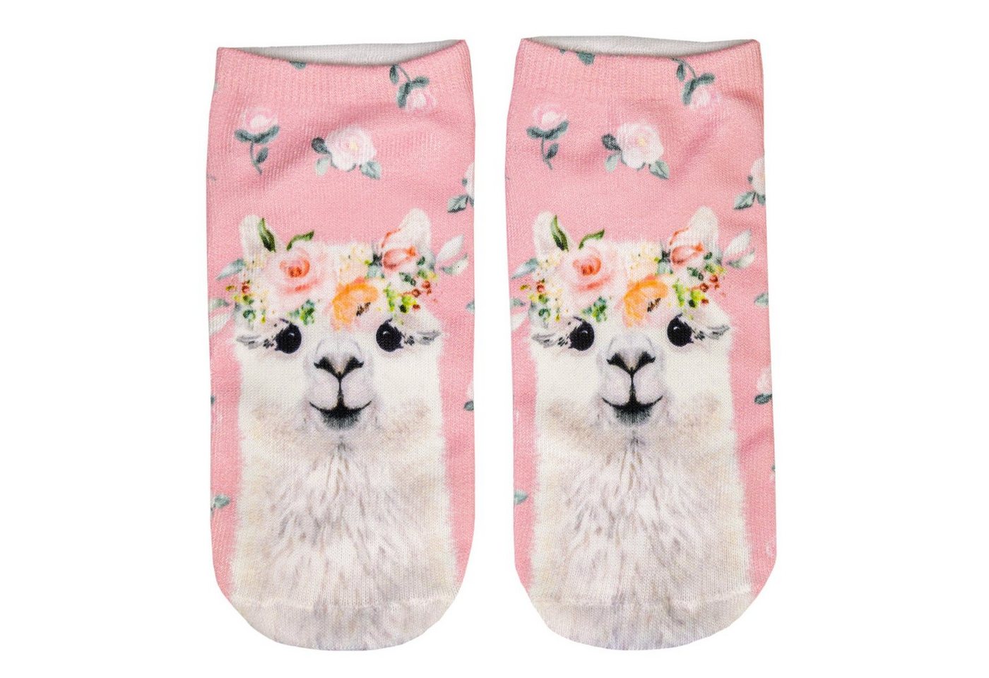 cosey Kurzsocken 1 Paar Sneaker Socken – Lama Design– Einheits-Größe 33-40 Lama Blumen cosey Kurzsocken 1 Paar Sneaker Socken – Lama Design– Einheits-Größe 33-40 Lama Blumen von cosey
