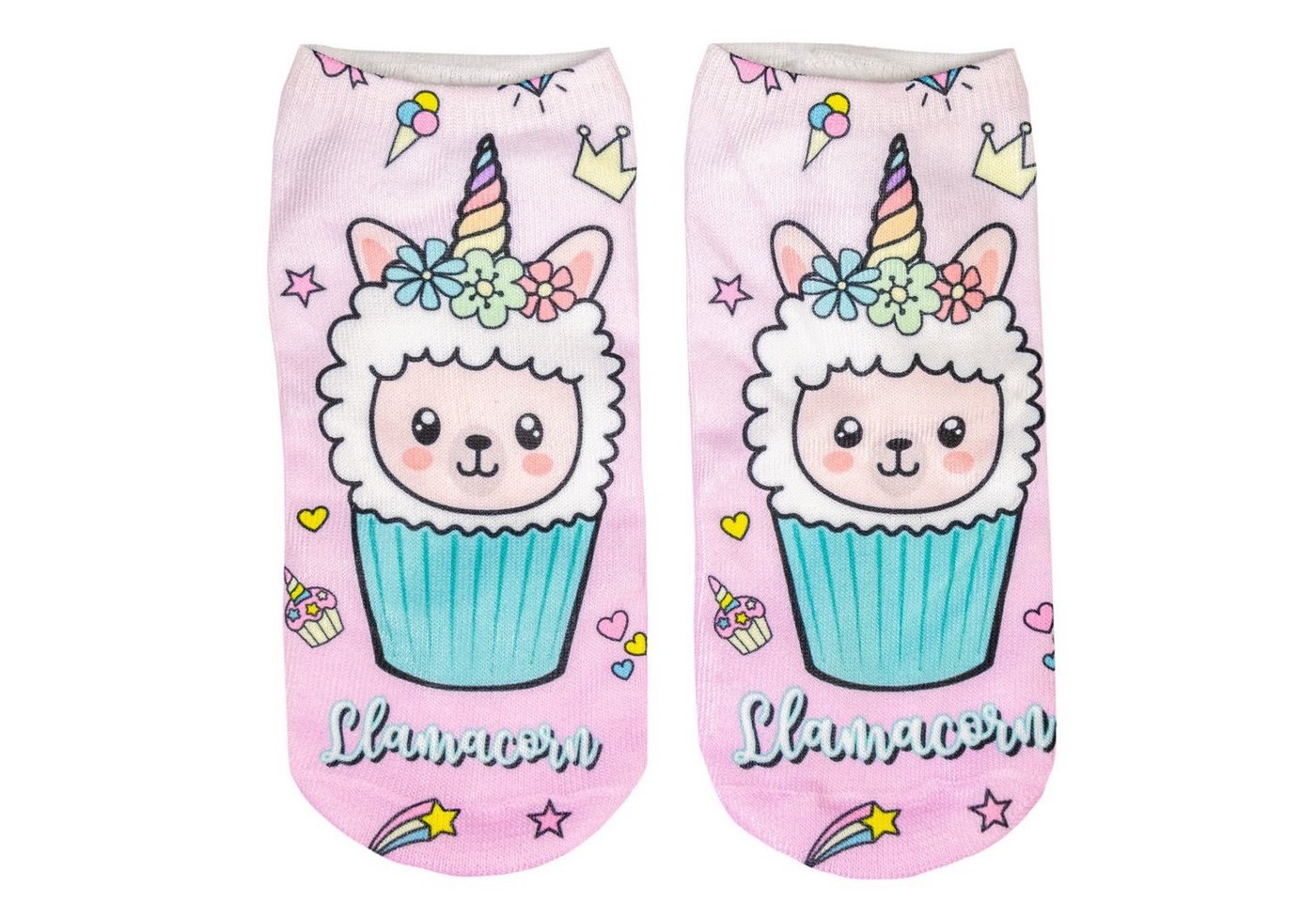 cosey Kurzsocken 1 Paar Sneaker Socken – Lama Design– Einheits-Größe 33-40 Lama Muffin cosey Kurzsocken 1 Paar Sneaker Socken – Lama Design– Einheits-Größe 33-40 Lama Muffin von cosey