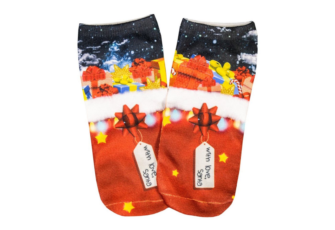 cosey Sneakersocken 1 Paar Sneaker-Weihnachts-Socken – Einheits-Größe 33-40 Geschenk cosey Sneakersocken 1 Paar Sneaker-Weihnachts-Socken – Einheits-Größe 33-40 Geschenk von cosey