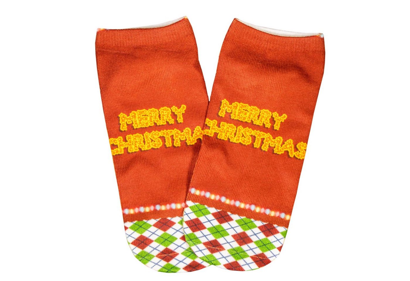 cosey Sneakersocken 1 Paar Sneaker-Weihnachts-Socken – Einheits-Größe 33-40 Merry Christmas cosey Sneakersocken 1 Paar Sneaker-Weihnachts-Socken – Einheits-Größe 33-40 Merry Christmas von cosey