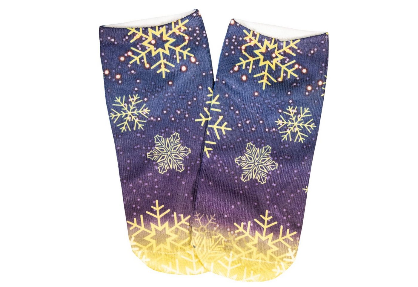 cosey Sneakersocken 1 Paar Sneaker-Weihnachts-Socken – Einheits-Größe 33-40 Schneekristalle cosey Sneakersocken 1 Paar Sneaker-Weihnachts-Socken – Einheits-Größe 33-40 Schneekristalle von cosey