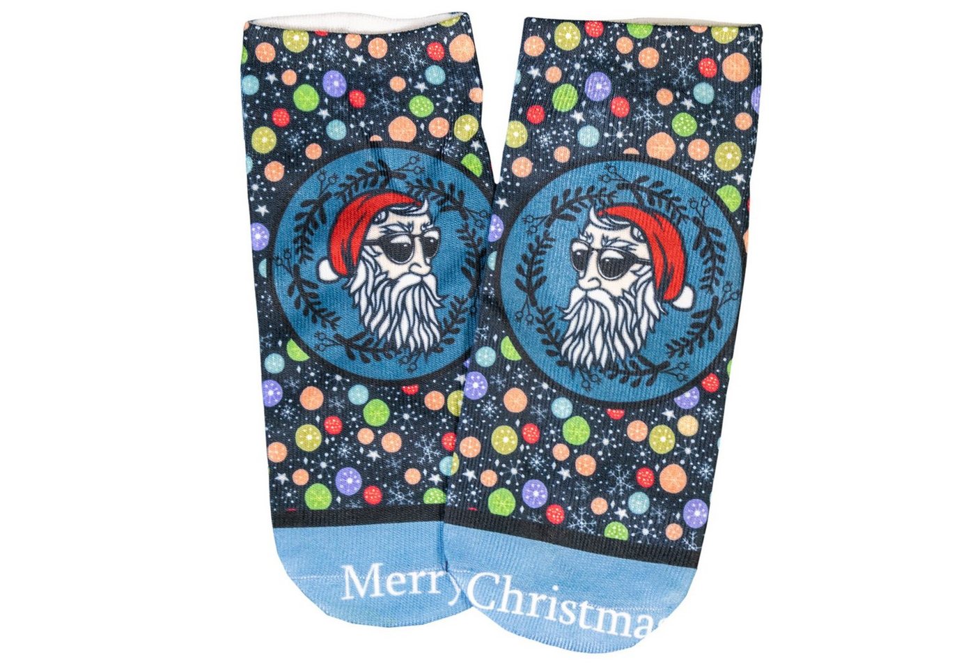 cosey Sneakersocken 1 Paar Sneaker-Weihnachts-Socken – Einheits-Größe 33-40 Weichnachtsmann cosey Sneakersocken 1 Paar Sneaker-Weihnachts-Socken – Einheits-Größe 33-40 Weichnachtsmann von cosey