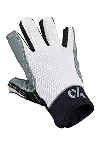 crazy4sailing Damen Herren Segelhandschuhe Racing - 5 Finger-frei, Farbe:schwarz, Größe:XXS von crazy4sailing