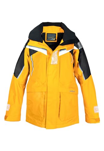 crazy4sailing Herren Segeljacke Stavanger, Farbe:gelb/Carbon, Größe:XXXL von crazy4sailing