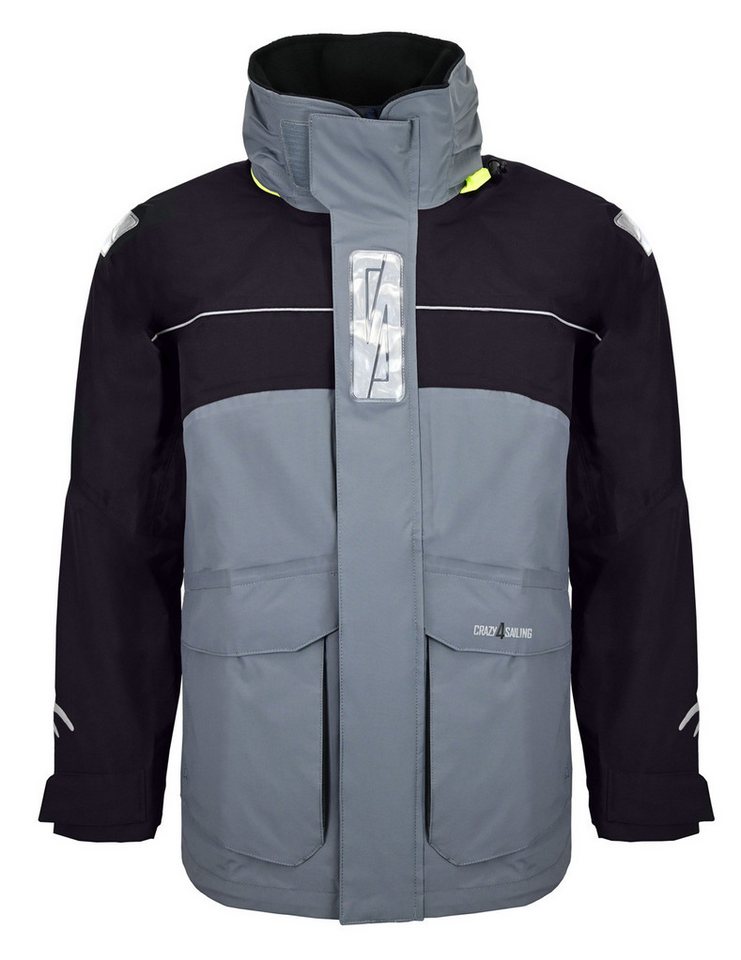 crazy4sailing Regenjacke Herren Bergen II Offshore Segeljacke, Grau, 3XL crazy4sailing Regenjacke Herren Bergen II Offshore Segeljacke, Grau, 3XL von crazy4sailing