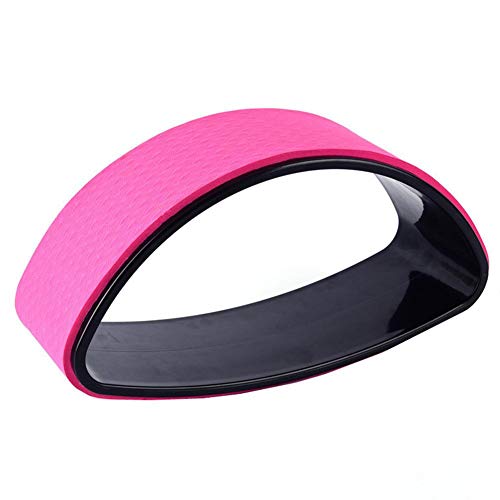 cuffslee Yoga-Rad zum Dehnen, halbrund, Naturkork, Solider Yoga-Ring, Robustes Rad, Yoga-Zubehör für Rückenschmerzen, lindert Yoga Anfänger, Rose von cuffslee