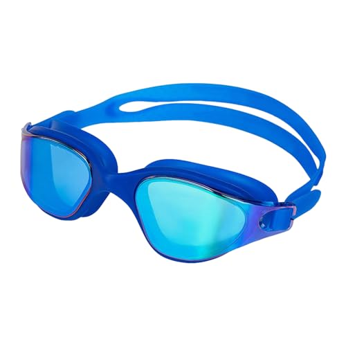 curfair UV-Schutz-Schwimmbrille, Anti-Beschlag-Brille, ergonomisches Design, professionell, kein Auslaufen, weites Sicht-Schwimmen für Damen Blau von curfair