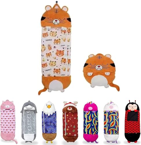 cutecool Kissen & Schlafsack, Schlafsäcke für Mädchen und Jungen – große und mittlere Charakter-Schlafsäcke und Spielkissen,gemütlich,kompakt, super weich,warm,für alle Jahreszeiten,G,135 x 50 cm von cutecool