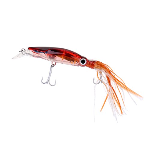 Köder-Haken mit Tintenfisch, fürs Angeln, für Thunfische und Speerfische, Kunstköder fürs Angeln, braun Köder-Haken mit Tintenfisch, fürs Angeln, für Thunfische und Speerfische, Kunstköder fürs Angeln, braun von cutefly