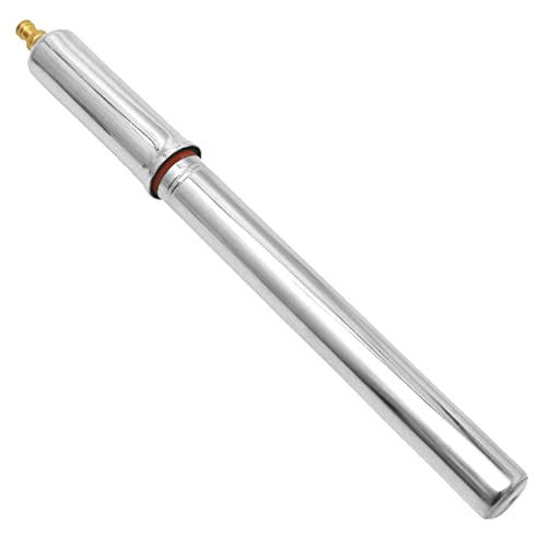 Handpumpe aus verchromtem Stahl, 300 mm, mit Schlauch Presta Schrader und Befestigungsschellen für Fahrrad, City, Vintage Handpumpe aus verchromtem Stahl, 300 mm, mit Schlauch Presta Schrader und Befestigungsschellen für Fahrrad, City, Vintage von cyclingcolors