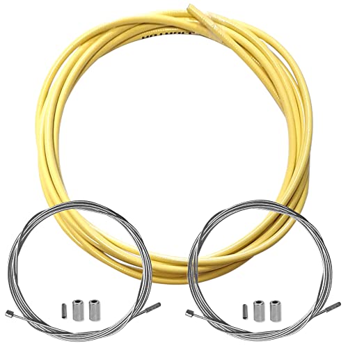 KIT Kabel Teflon Schaltwerkabdeckung für Fahrrad, Gelb KIT Kabel Teflon Schaltwerkabdeckung für Fahrrad, Gelb von cyclingcolors