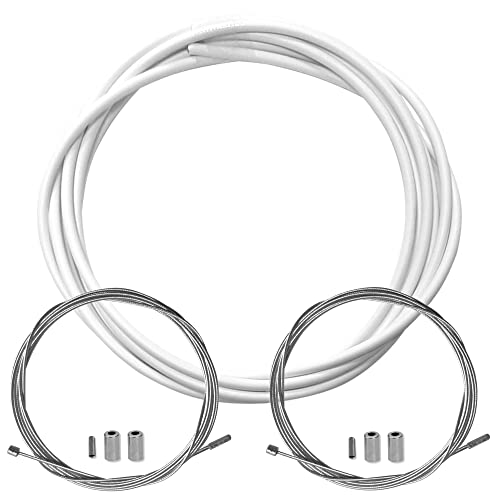 KIT Kabel Teflon Schaltwerkhülle für Fahrrad, Weiß KIT Kabel Teflon Schaltwerkhülle für Fahrrad, Weiß von cyclingcolors