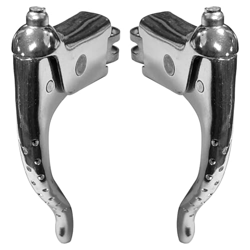 Cyclingcolors Unisex-Adult Levier Aluminium PERFORE Bremshebel, Chrom, 22mm Cyclingcolors Unisex-Adult Levier Aluminium PERFORE Bremshebel, Chrom, 22mm von cyclingcolors