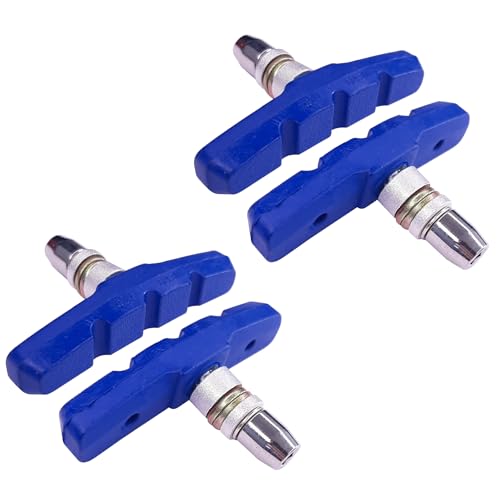 cyclingcolors 4X Fahrrad Bremsschuhe 60mm für V-Brake Felgenbremse Fahrrad Bremsbeläge mit Bolzen Symmetrischem Gewinde Befestigungsmaterial, Blau cyclingcolors 4X Fahrrad Bremsschuhe 60mm für V-Brake Felgenbremse Fahrrad Bremsbeläge mit Bolzen Symmetrischem Gewinde Befestigungsmaterial, Blau von cyclingcolors
