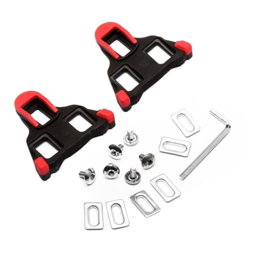 cyclingcolors Fahrrad Cleats kompatibel mit Shimano SPD-SL rot 0° Pedalplatten Schuhplatten Pedal Rennrad von cyclingcolors