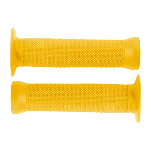 cyclingcolors Fahrradgriffe Fahrrad Griffe 130mm Lenkergriffe Grips Lenker Griff Handgriffe BMX Freestyle Dirt, gelb von cyclingcolors