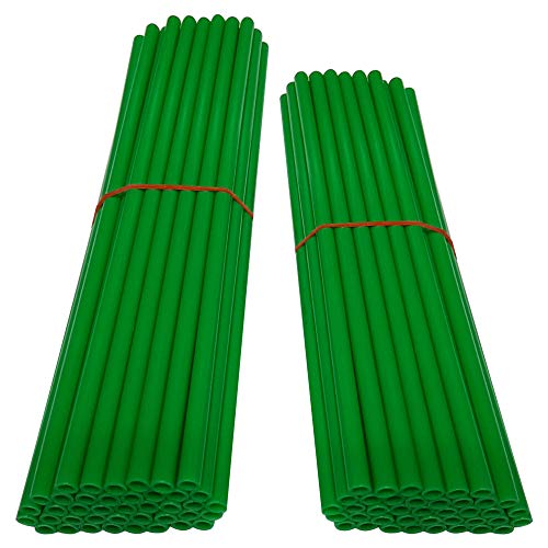 Radspeichenabdeckungen für vorne und hinten, grün, Packung mit 80 von cyclingcolors