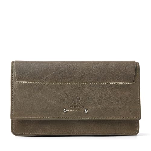 dR Amsterdam Damen Geldbörse - 93190, Olive, S, Zeitgenössisch von dR Amsterdam