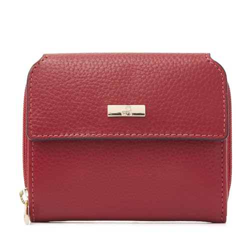 dR Amsterdam Geldbörse für Damen — Luxus-Brieftasche aus Leder mit RFID-Schutz — stilvoll und sicher für all Ihre Zahlungsbedürfnisse — 110179 Tangorot dR Amsterdam Geldbörse für Damen — Luxus-Brieftasche aus Leder mit RFID-Schutz — stilvoll und sicher für all Ihre Zahlungsbedürfnisse — 110179 Tangorot von dR Amsterdam
