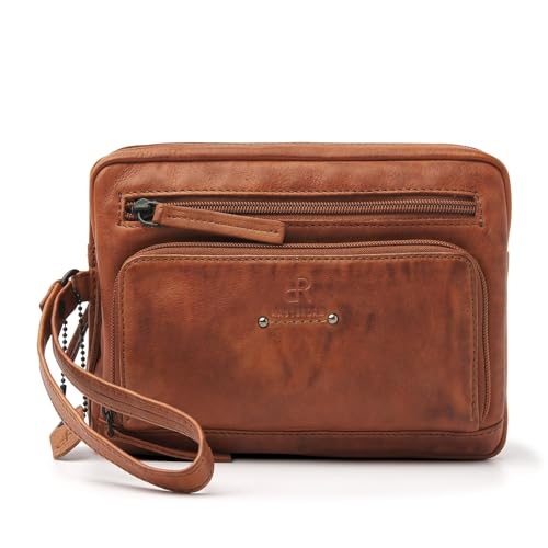 dR Amsterdam Herrentasche - 933692 Black, Camel, M von dR Amsterdam