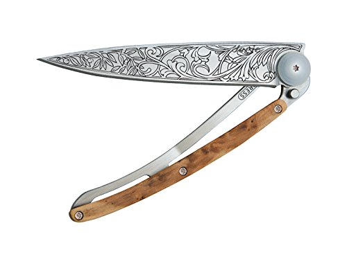 Deejo Taschenmesser Tattoo Art Nouveau Messer, blau Deejo Taschenmesser Tattoo Art Nouveau Messer, blau von deejo