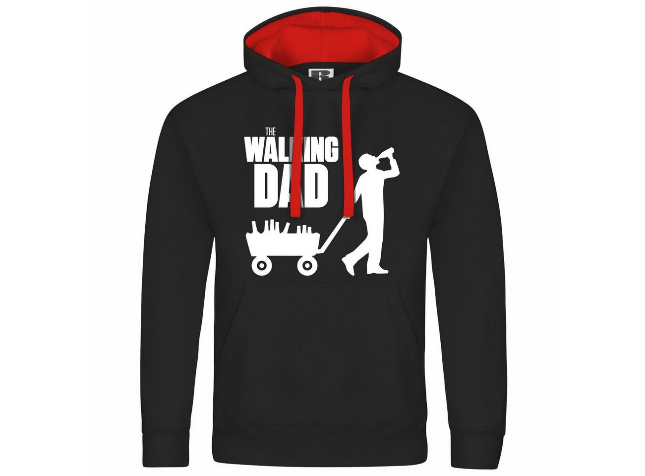 deinshirt Kapuzenpullover Herren Kapuzenpullover The walking Dad Mit Print Motiv, Grafik von deinshirt