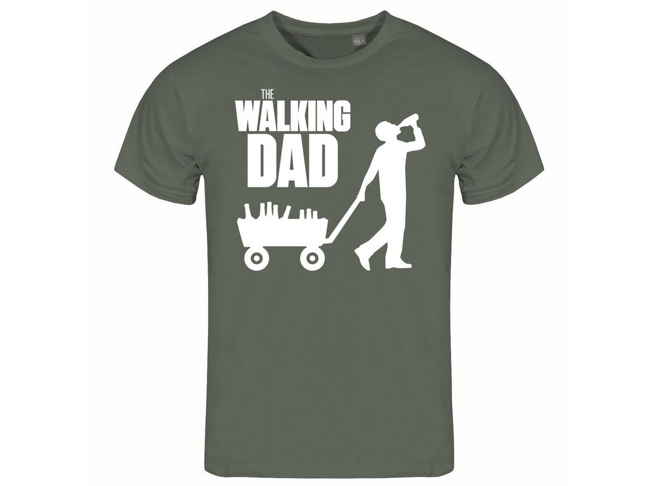 deinshirt Print-Shirt Herren T-Shirt The walking Dad Funshirt mit Motiv deinshirt Print-Shirt Herren T-Shirt The walking Dad Funshirt mit Motiv von deinshirt